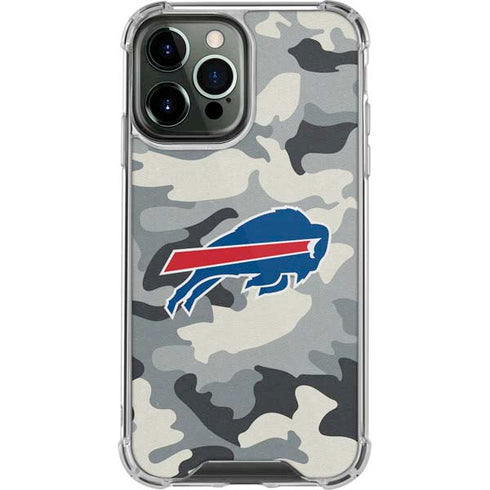 NFL Buffalo Bills Camo iPhone 14 Pro Max Clear Case