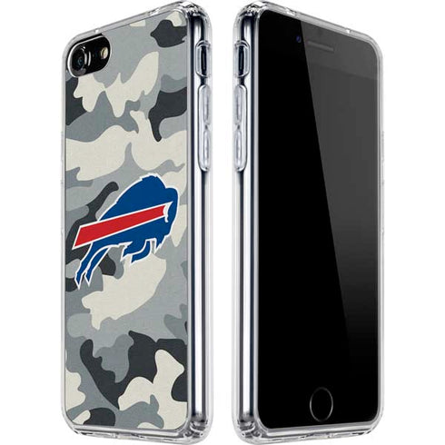NFL Buffalo Bills Camo iPhone SE (2nd & 3rd Gen) Clear Case