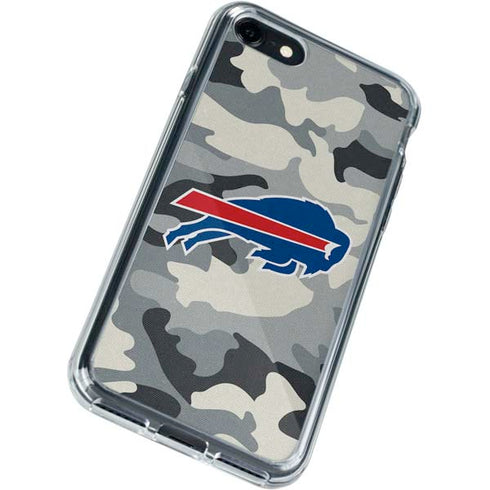 NFL Buffalo Bills Camo iPhone SE (2nd & 3rd Gen) Clear Case