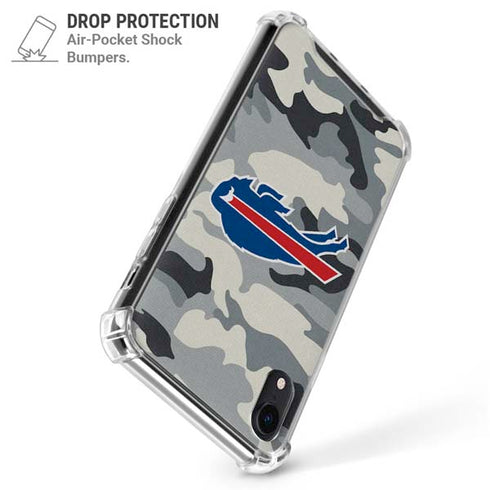NFL Buffalo Bills Camo iPhone XR Clear Case