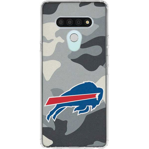 NFL Buffalo Bills Camo LG Stylo 6 Clear Case