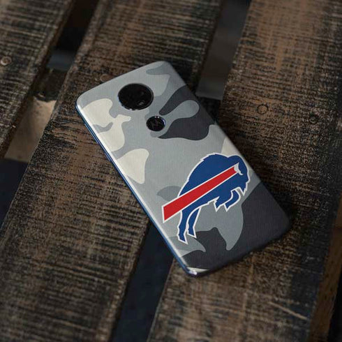 NFL Buffalo Bills Camo Moto E5 Plus Skin