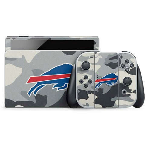 NFL Buffalo Bills Camo Nintendo Switch OLED (2021) Skin