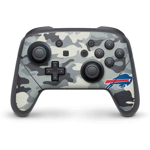 NFL Buffalo Bills Camo Nintendo Switch Pro Controller Skin