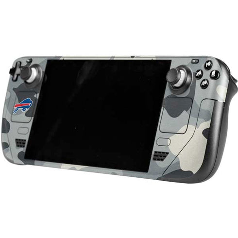 NFL Buffalo Bills Camo Steam Deck Handheld Gaming Computer Skin