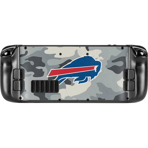 NFL Buffalo Bills Camo Steam Deck Handheld Gaming Computer Skin