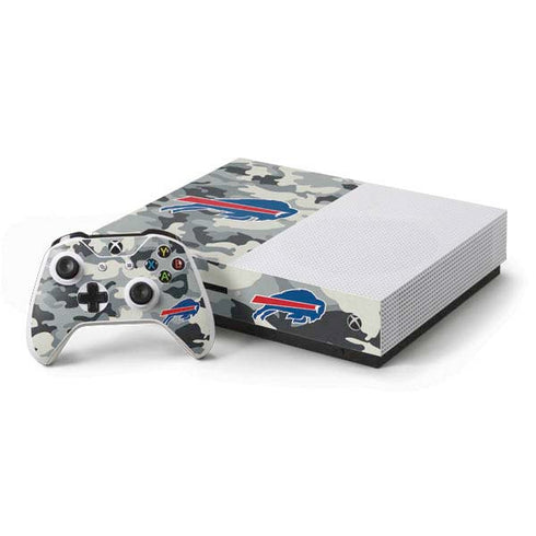 NFL Buffalo Bills Camo Xbox One S Console and Controller Bundle Skin