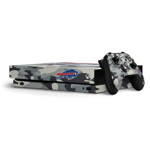 NFL Buffalo Bills Camo Xbox One X Bundle Skin
