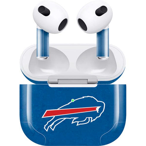 NFL Buffalo Bills Distressed Apple AirPods (3rd Gen 2021) Skin