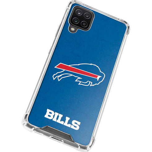 NFL Buffalo Bills Distressed Galaxy A12 Clear Case