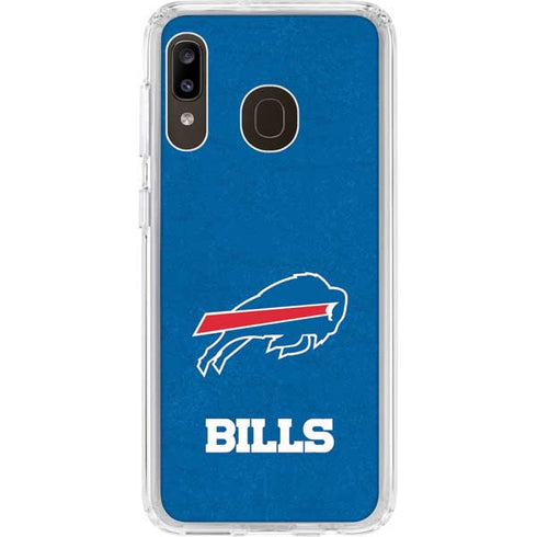NFL Buffalo Bills Distressed Galaxy A20 Clear Case