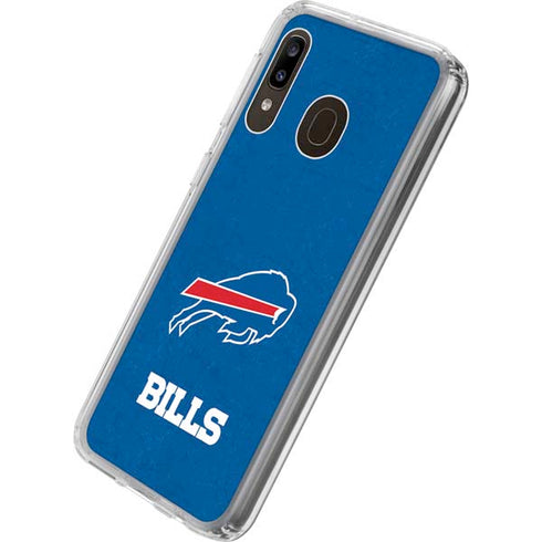 NFL Buffalo Bills Distressed Galaxy A20 Clear Case