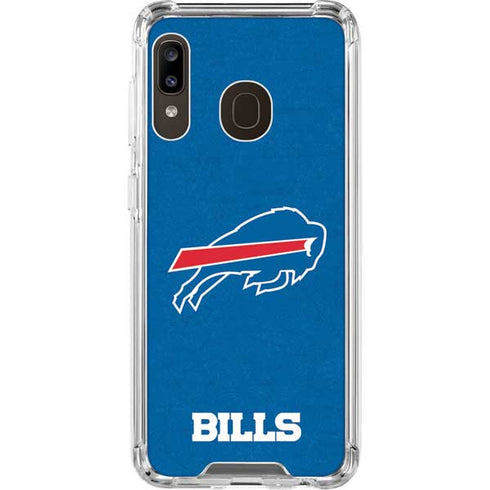 NFL Buffalo Bills Distressed Galaxy A30 Clear Case