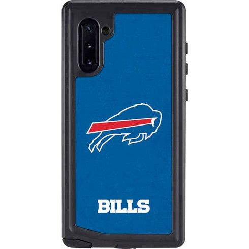 NFL Buffalo Bills Distressed Galaxy Note 10 Waterproof Case