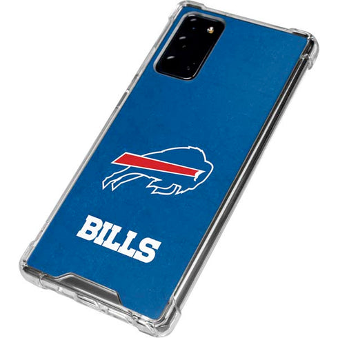NFL Buffalo Bills Distressed Galaxy Note20 5G Clear Case