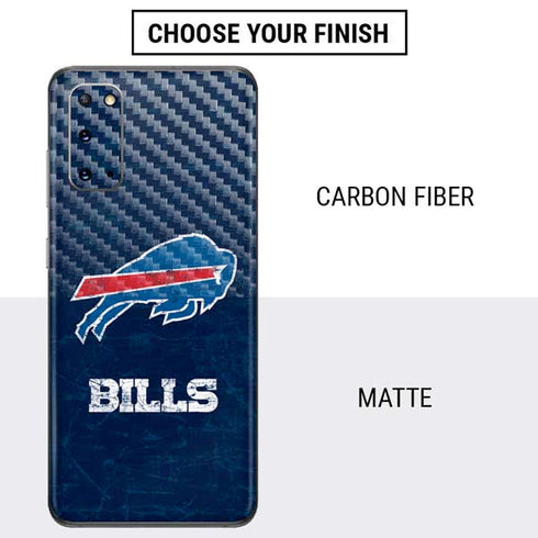 NFL Buffalo Bills Distressed Galaxy S20 Skin