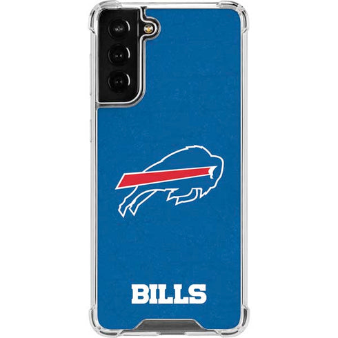 NFL Buffalo Bills Distressed Galaxy S21 FE Clear Case