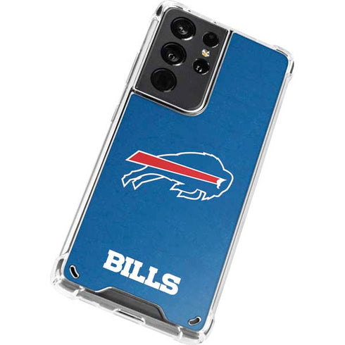 NFL Buffalo Bills Distressed Galaxy S21 Ultra 5G Clear Case