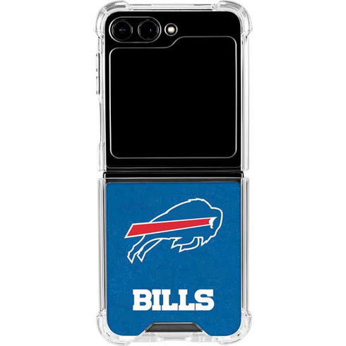 NFL Buffalo Bills Distressed Galaxy Z Flip5 5G Clear Case