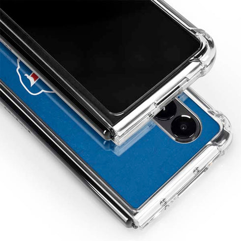 NFL Buffalo Bills Distressed Galaxy Z Fold4 5G Clear Case