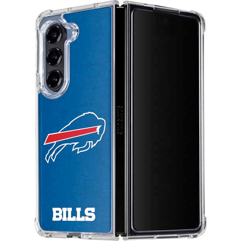NFL Buffalo Bills Distressed Galaxy Z Fold5 5G Clear Case