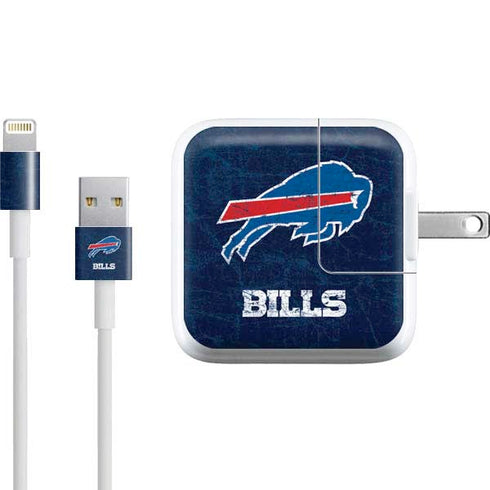NFL Buffalo Bills Distressed iPad Charger (10W USB) Skin