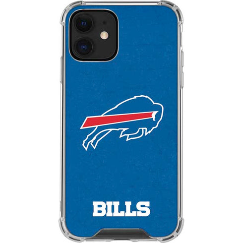 NFL Buffalo Bills Distressed iPhone 12 Mini Clear Case