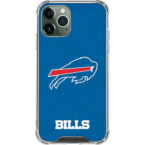 NFL Buffalo Bills Distressed iPhone 12 Pro Max Clear Case