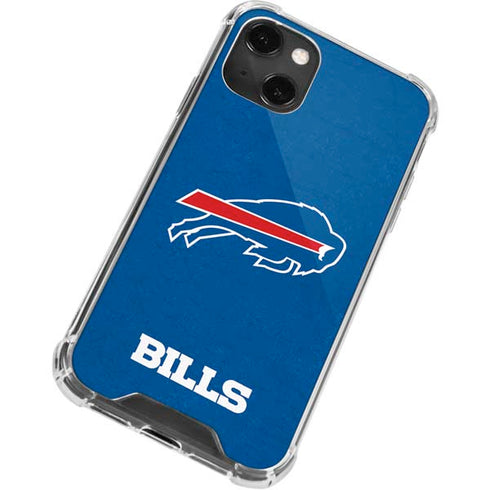 NFL Buffalo Bills Distressed iPhone 13 Mini Clear Case