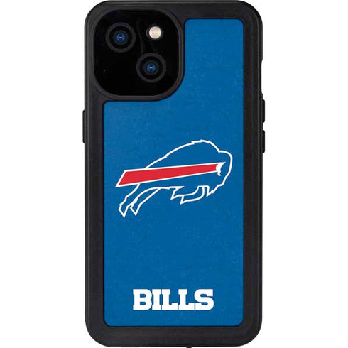 NFL Buffalo Bills Distressed iPhone 13 Mini Waterproof Case