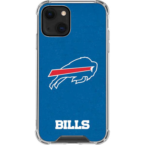 NFL Buffalo Bills Distressed iPhone 14 Clear Case