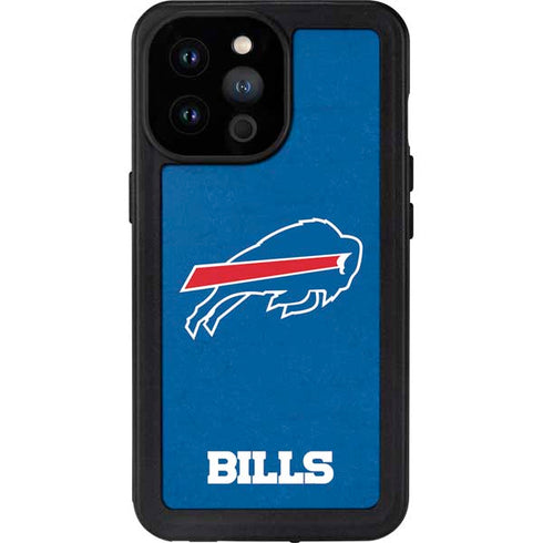 NFL Buffalo Bills Distressed iPhone 14 Pro Max Waterproof Case
