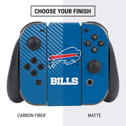 NFL Buffalo Bills Distressed Nintendo Switch Bundle Skin