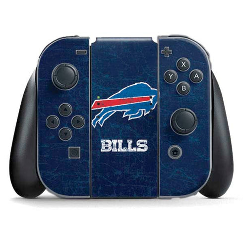 NFL Buffalo Bills Distressed Nintendo Switch (2017-2021) Joy-Con Controller Skin