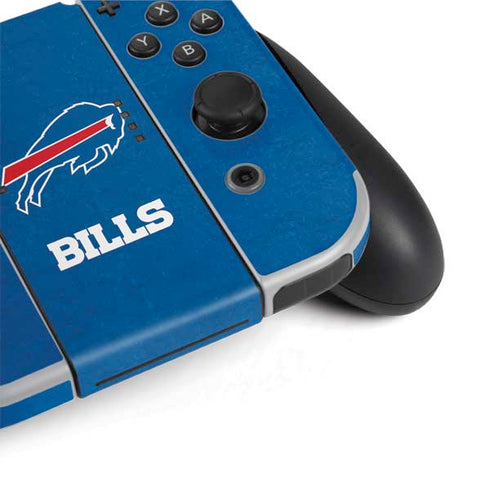 NFL Buffalo Bills Distressed Nintendo Switch OLED (2021) Skin