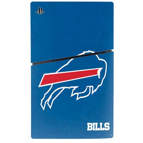 NFL Buffalo Bills Distressed PS5 Slim Disk Bundle Skin