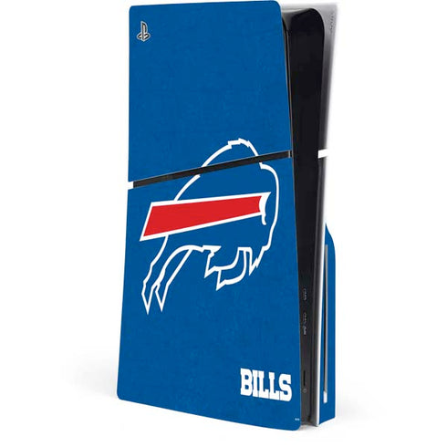 NFL Buffalo Bills Distressed PS5 Slim Disk Console Skin