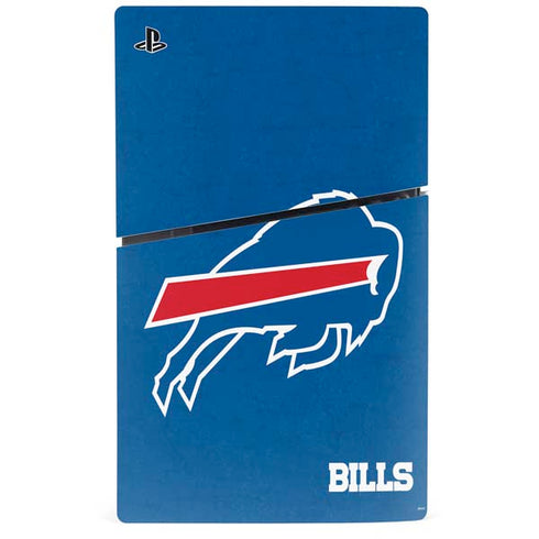 NFL Buffalo Bills Distressed PS5 Slim Digital Edition Bundle Skin