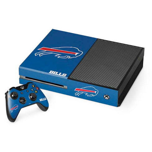 NFL Buffalo Bills Distressed Xbox One Console and Controller Bundle Skin