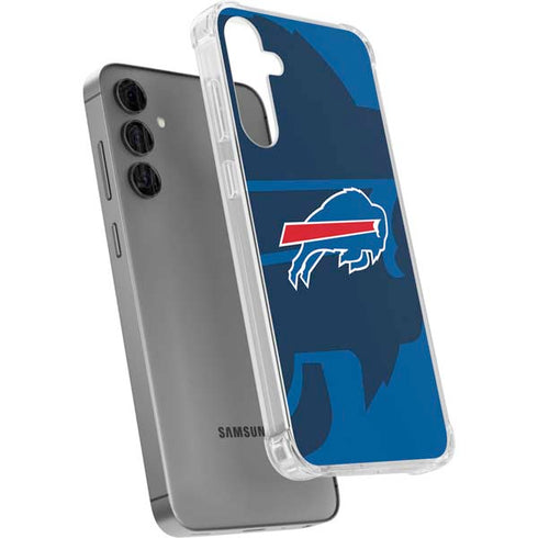 NFL Buffalo Bills Double Vision Galaxy S24 Plus Clear Case