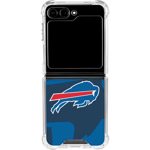 NFL Buffalo Bills Double Vision Galaxy Z Flip5 5G Clear Case