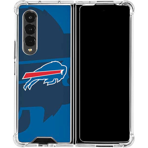 NFL Buffalo Bills Double Vision Galaxy Z Fold4 5G Clear Case