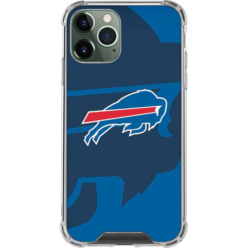 NFL Buffalo Bills Double Vision iPhone 12 Pro Clear Case