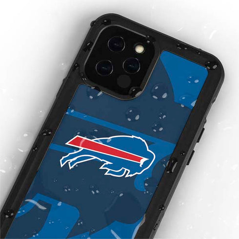 NFL Buffalo Bills Double Vision iPhone 12 Pro Waterproof Case