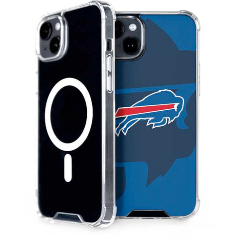 NFL Buffalo Bills Double Vision iPhone 15 Plus MagSafe Case