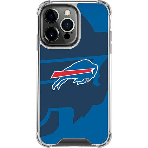 NFL Buffalo Bills Double Vision iPhone 15 Pro Clear Case