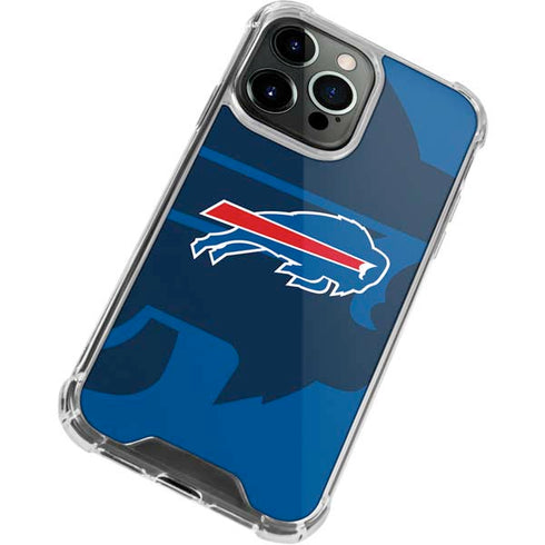 NFL Buffalo Bills Double Vision iPhone 15 Pro Clear Case