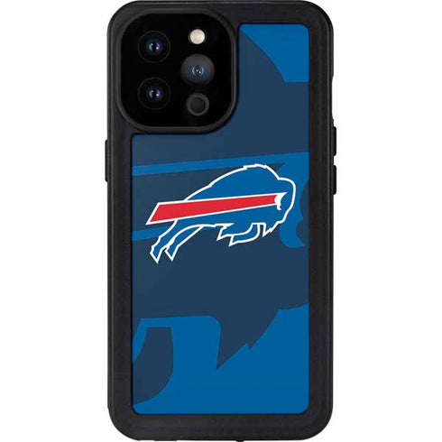 NFL Buffalo Bills Double Vision iPhone 14 Pro Max Waterproof Case