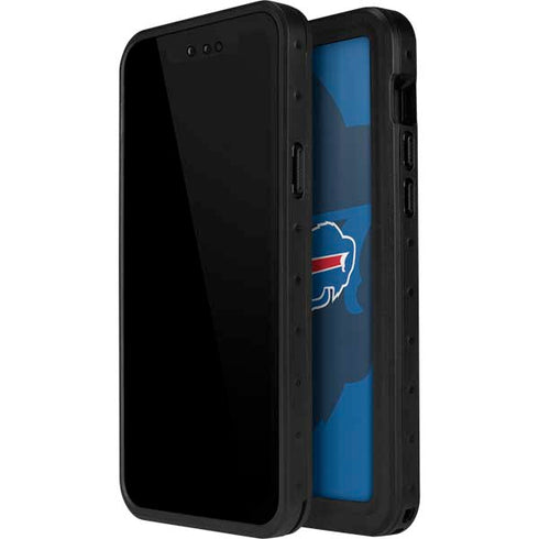 NFL Buffalo Bills Double Vision iPhone 14 Pro Max Waterproof Case