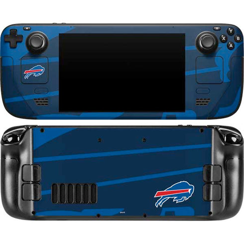 NFL Buffalo Bills Double Vision Steam Deck Handheld Gaming Computer Skin